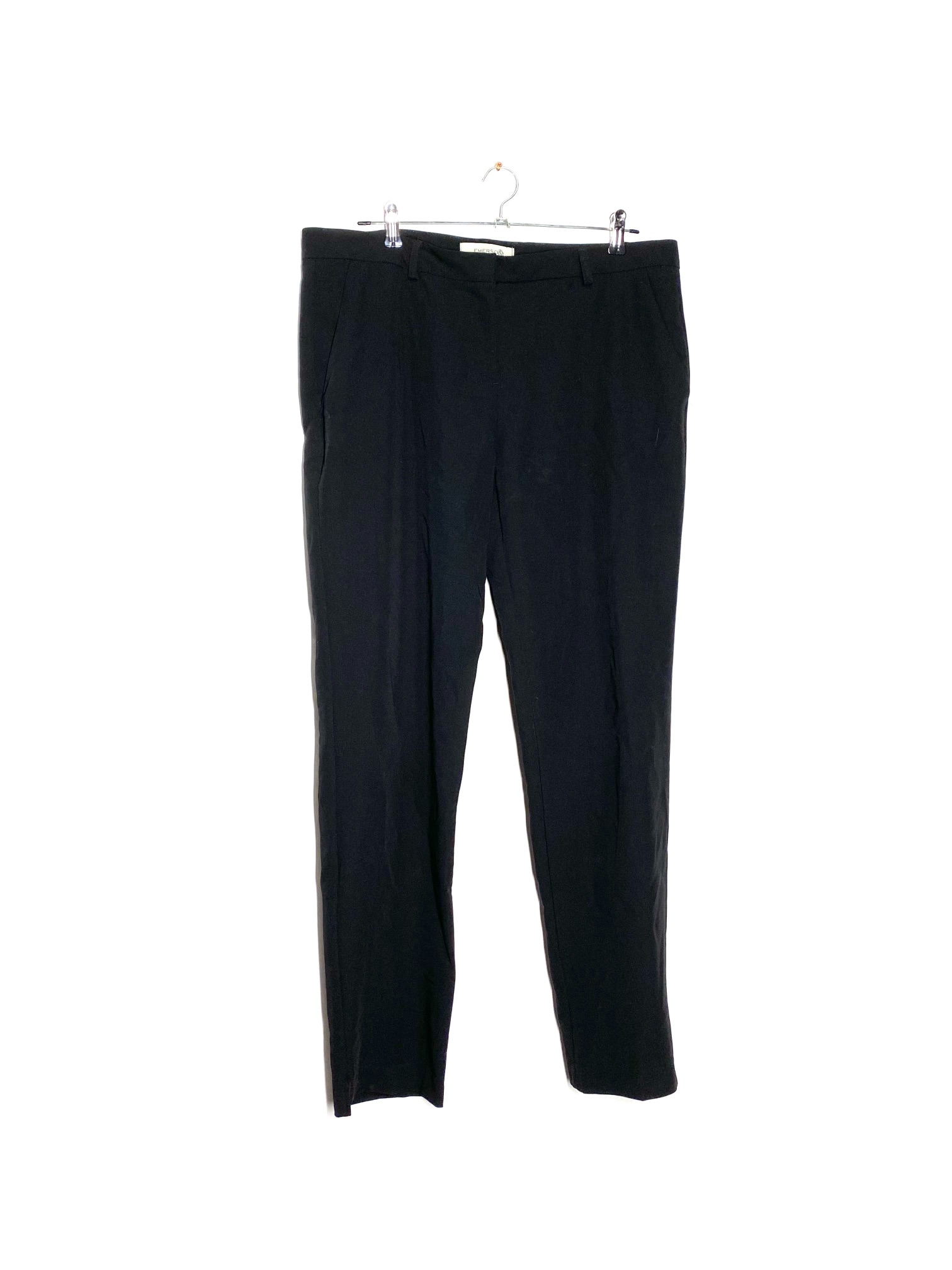 Emerson Basic Black Work Pants - Size 14 - The Re: Club