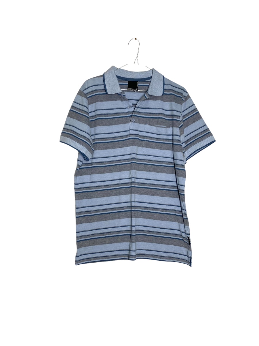 Men's Bronson Blue Polo Shirt - Size S - The Re: Club