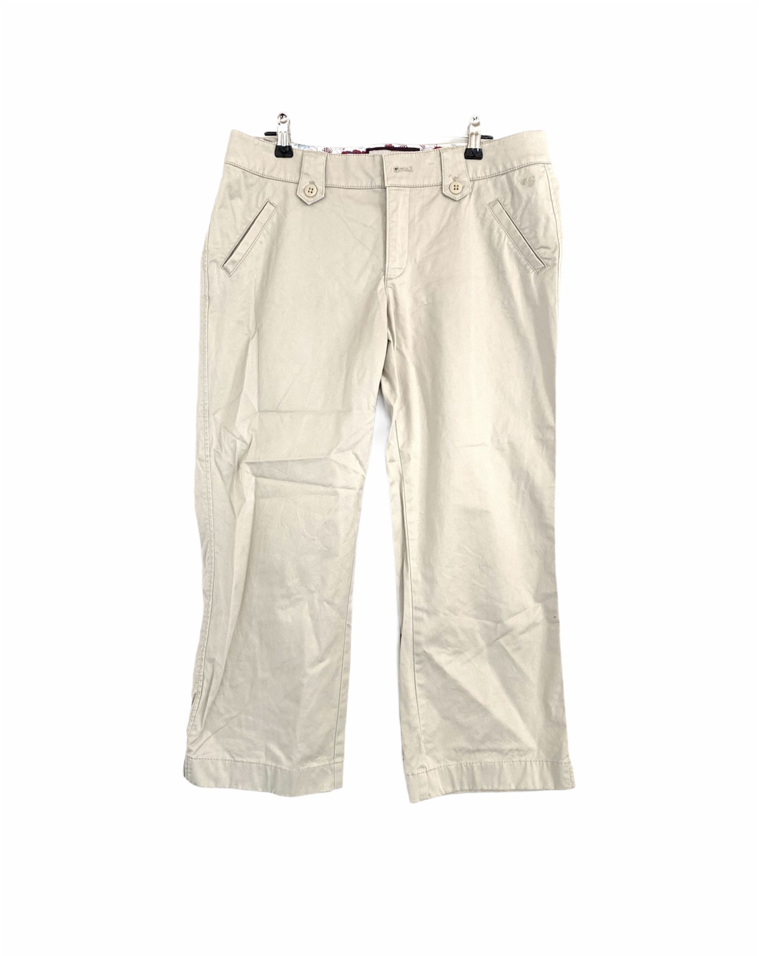 IMPERFECT Esprit Beige Crop Pants - Size 10 - The Re: Club