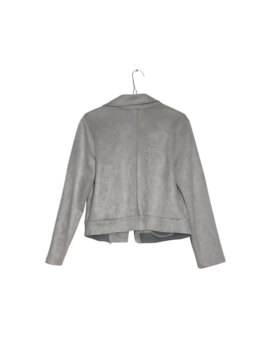 Miracle Grey Suede Jacket - Size 8 - The Re: Club